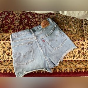 Levi’s High Waisted Jean Shorts
